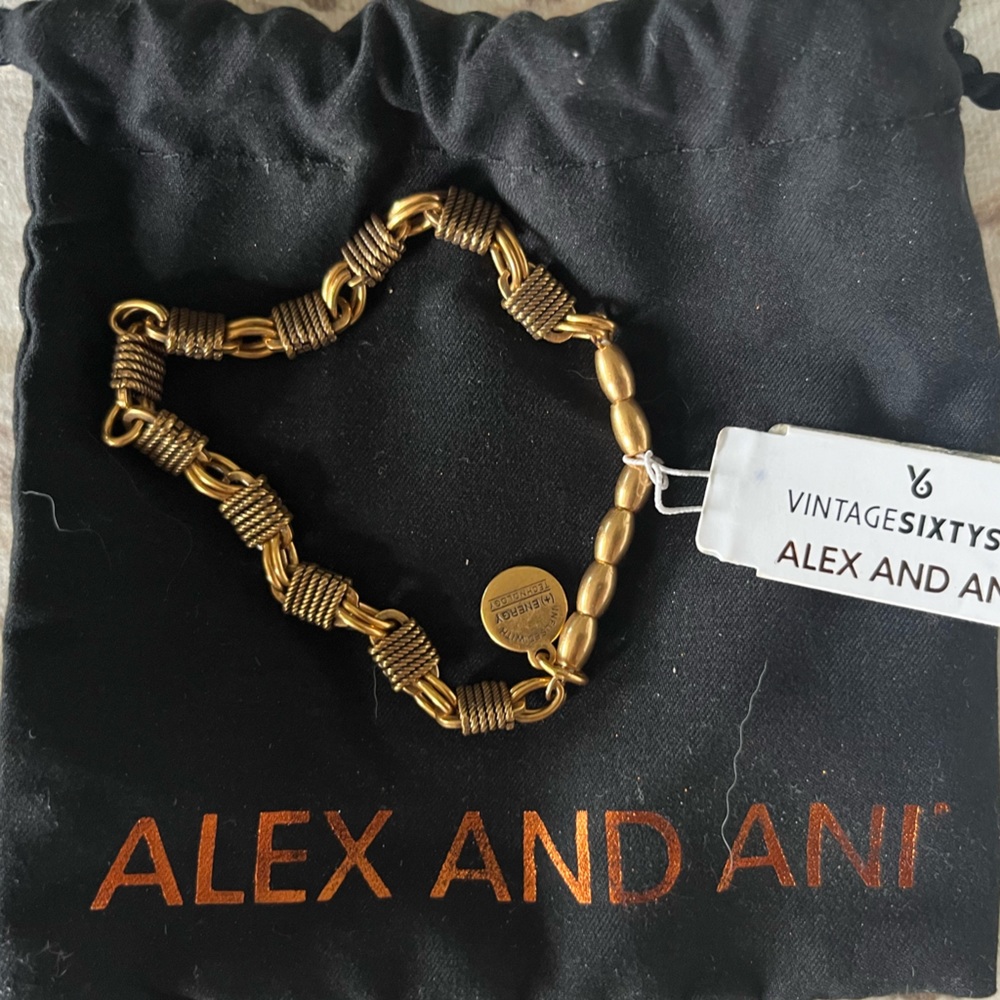 Alex & Ani basket coil stretch bracelet
